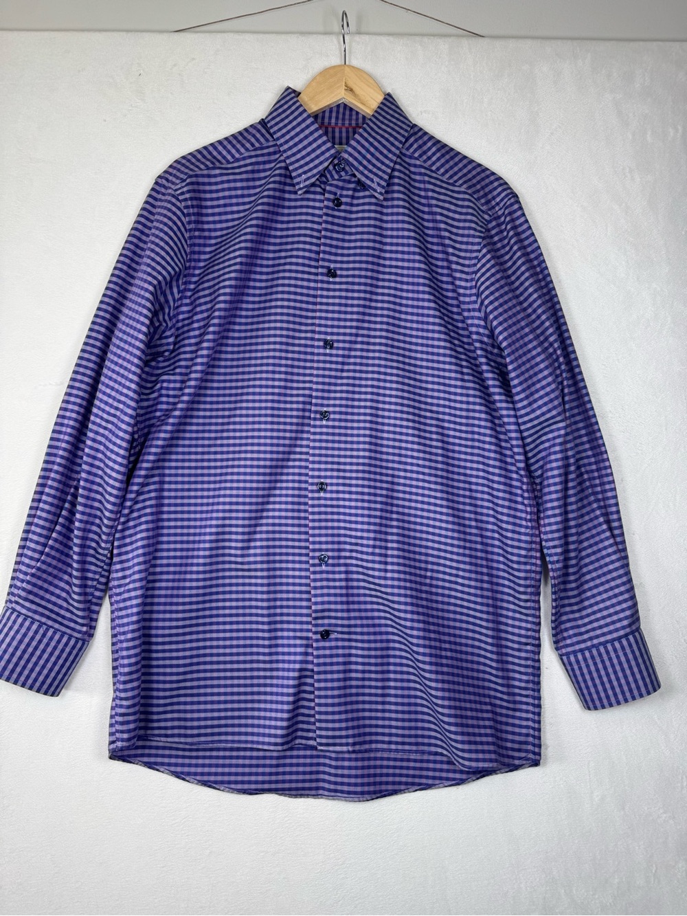 Eton Purple Checked Dress Shirt - Tailored Button-Down